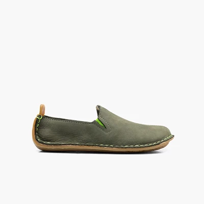 Slip On Vivobarefoot Ababa Couro Criança Verdes | 5234-QJIDP