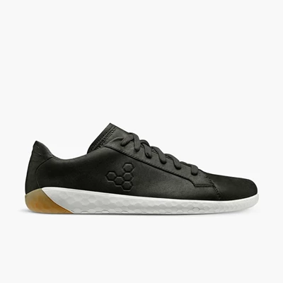 Tenis Vivobarefoot Geo Court II Masculino Branco Obsidiana | 4687-ZHLRK