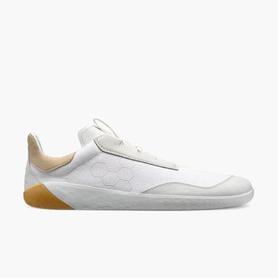 Tenis Vivobarefoot Geo Shell Masculino White/Beige | 2917-BATGK