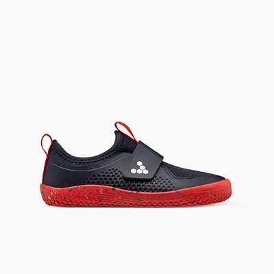 Tenis Vivobarefoot Primus Esportivos II Criança Black/Red | 7361-EVPAL