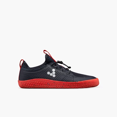 Tenis Vivobarefoot Primus Esportivos II Criança Black/Red | 8064-VKEIL